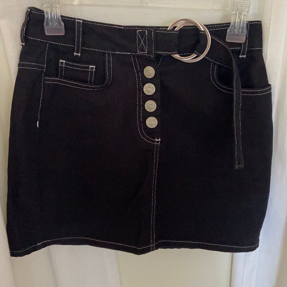 Urban outfitters Black denim mini skirt